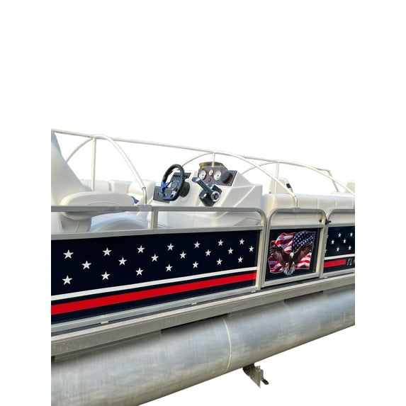 22'-26' Pontoon Boat Canvas Solution with 3 inch Rise.