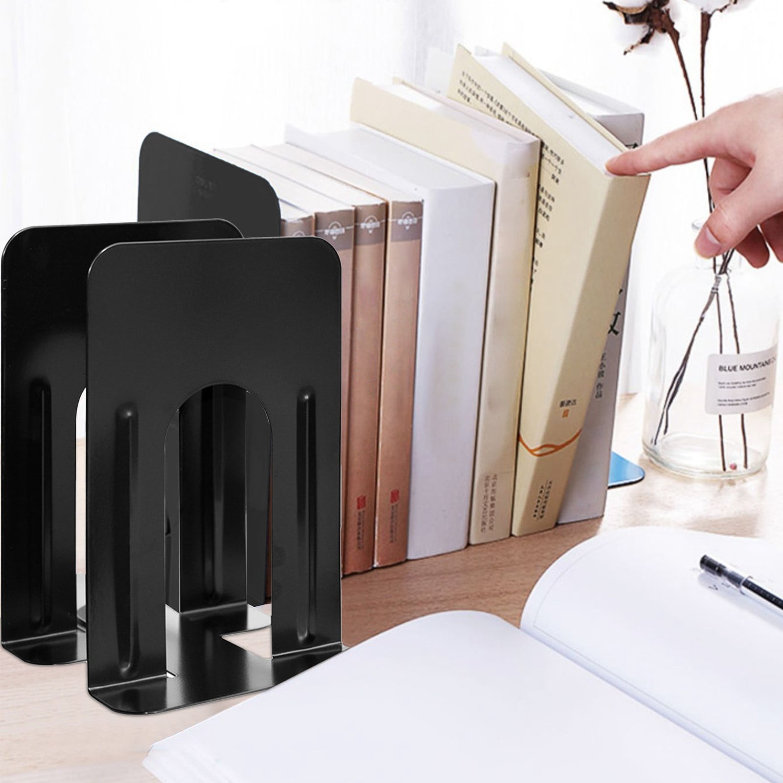 22.2cm/8.7in High Metal Bookshelf Support Bookshelf Bookshelf Metal