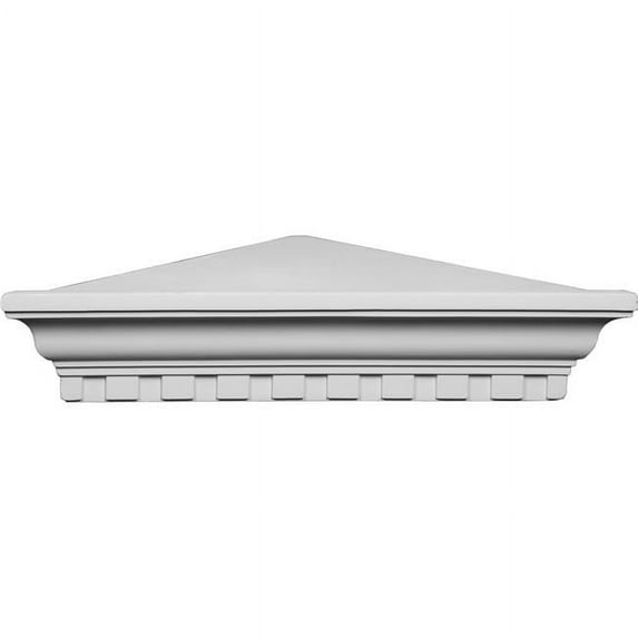 22 3/4"W x 16 1/4"P x 4 5/8"H Dentil Corner Shelf