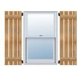 thumbnail image 1 of 22 3/4"W x 61"H TimberCraft Six 3 3/8" Boards Spaced Board-n-Batten Shutters, Rough Sawn Western Red Cedar (Per Pair), 1 of 13