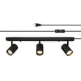 thumbnail image 1 of Globe Electric 22" 3-Light Minimalist Matte Black Plug-in Track Lighting, 1 of 8