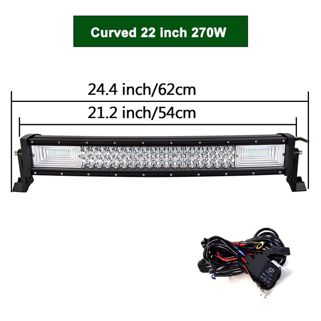 22 32 42 50 52'' Inch Straight Curved Led Light Bar Led car light