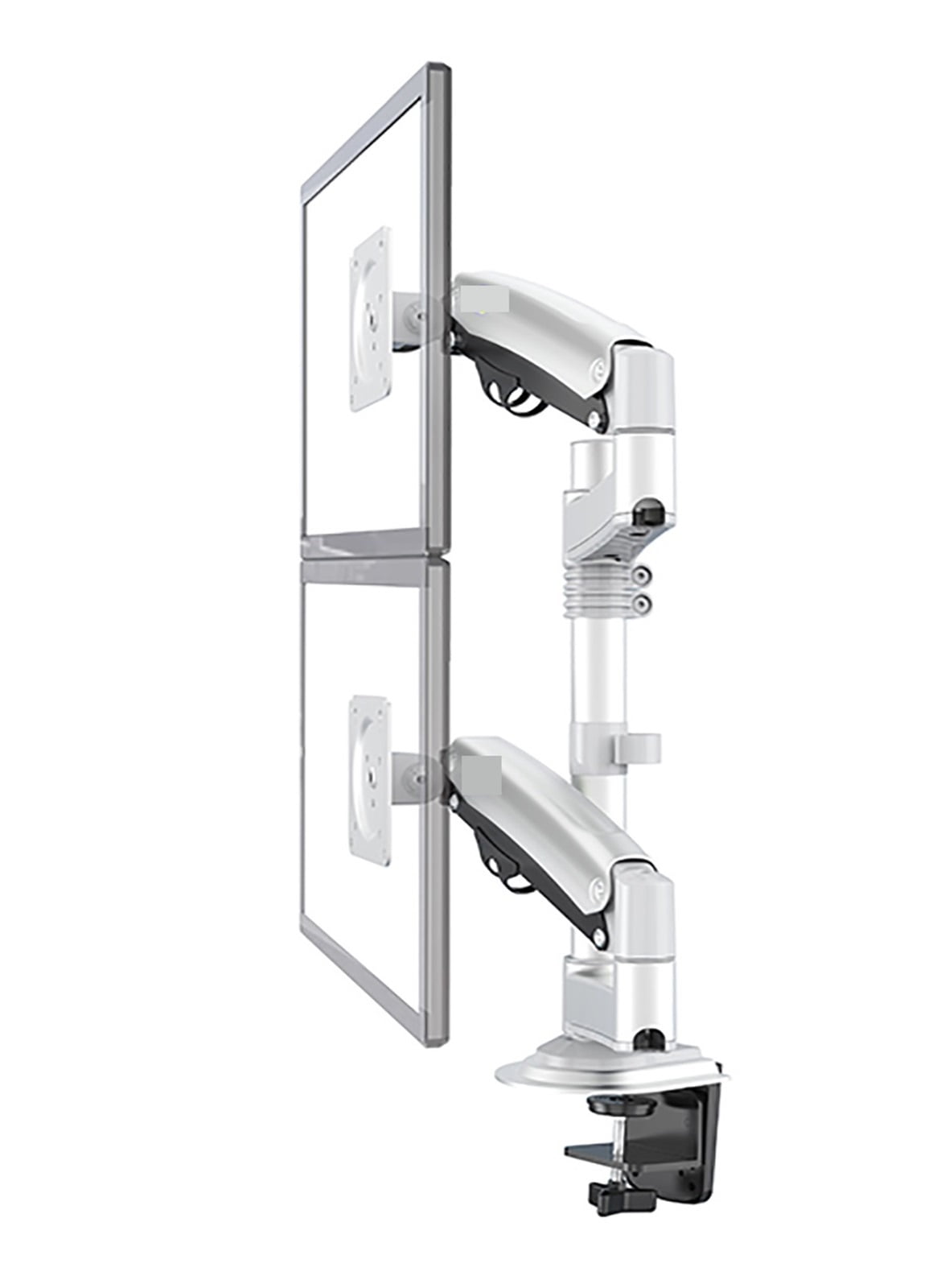 22"-32"Double Monitor Desk Holder Arm Gas Spring Full Motion LCD TV Mount 2-12kg Ergonomica Dual Arm Clamp Bracket ,Flexible and Strong Support