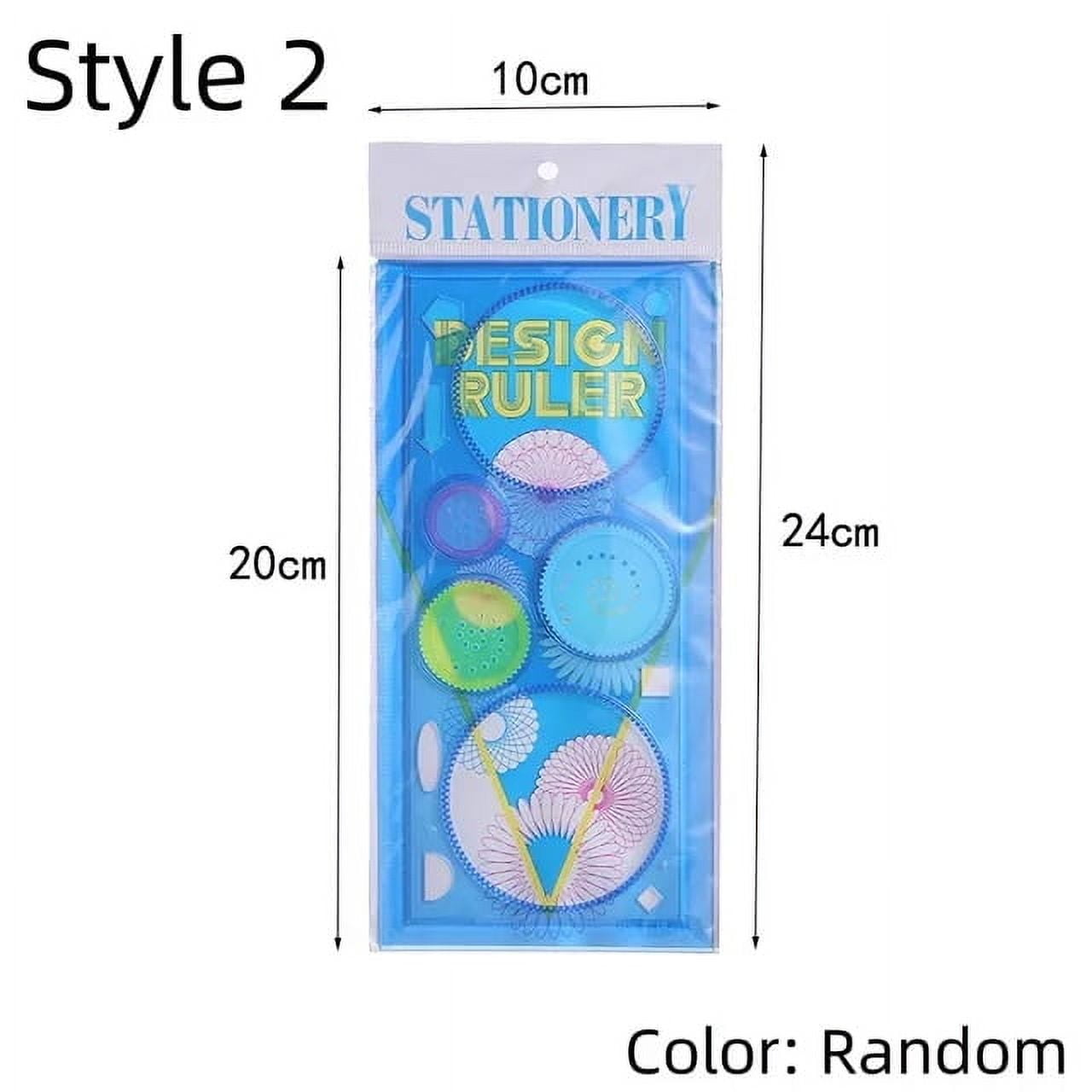 22/4/1PC Spirograph Ruler Drawing Scratch Painting Toys Interlocking ...