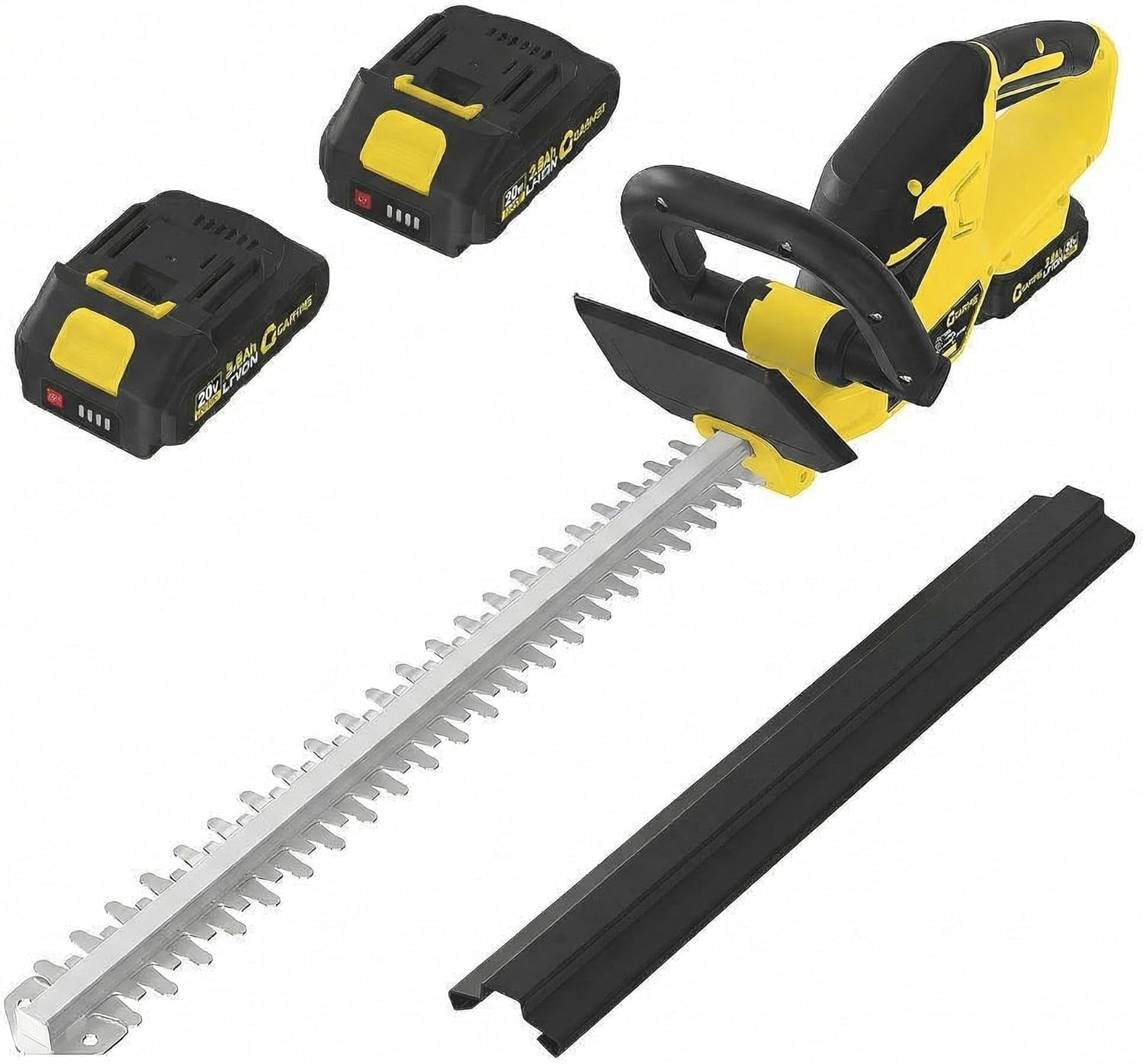 22.4'' Hedge Trimmer Cordless, 2 * 2.0Ah Batteries and Charger, Handheld Electric Trimmers/Grass Shrub Pruning Cutter, Lightweight & Compact Hedge Shear for Garden, Lawn