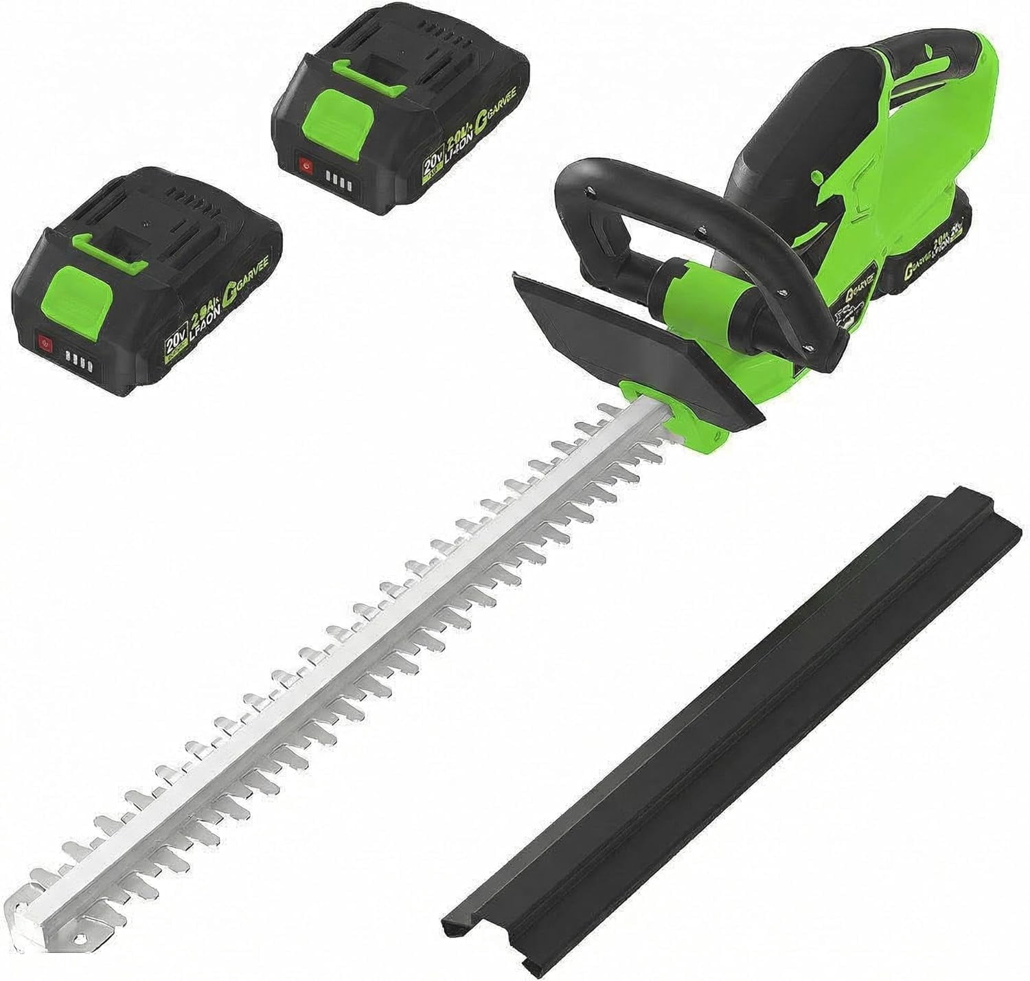 22.4'' Hedge Trimmer Cordless, 2 * 2.0Ah Batteries and Charger, Handheld Electric Trimmers/Grass Shrub Pruning Cutter, Lightweight & Compact Hedge Shear for Garden, Lawn