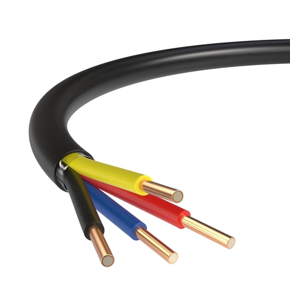 22/4 Outdoor Alarm Wire 500FT Black, Solid CCA 4 Conductor CL2 Rated, Direct Burial, UV Resistant, Weatherproof Security Cable, Cables Direct Online