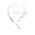 thumbnail image 1 of 22.4"x17" Heart Shape Mirror Wall Sticker, 3D Acrylic Stickers Heart Shaped DIY Self Adhesive Wall, DIY Wall Art Home Decor Heart Mirror Wall Decals for Living Room Bedroom Bathroom Office, 1 of 5