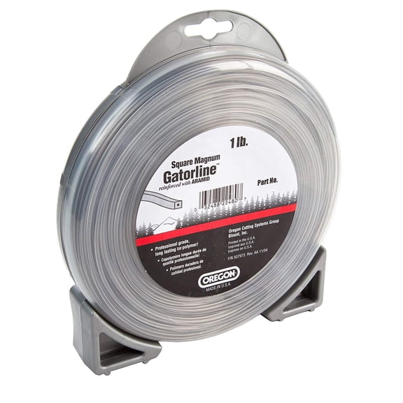 22-455 Heavy-Duty Professional Magnum Gatorline Square String Trimmer Line .155-Inch Diameter 1-Pound Donut, Outer layer prevents welding By Oregon