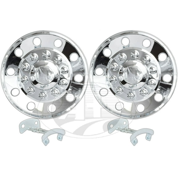 22.5 ABS Chrome-Plated Rear Wheel Cover Wheel Simulator set of 2