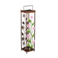 thumbnail image 1 of 22.5"H Solar Statement Lantern, Pink Wildflowers, 1 of 2