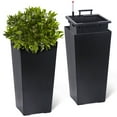 thumbnail image 1 of MAROUTE 22.5 Inch Tall Rectangular Planters, Outdoor and Indoor for Patio, Porch, Set of 2, 1 of 9
