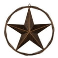 thumbnail image 1 of 22.5" Metal Barn Star Circle Rustic Style Decorative Vintage Texas Lone Star Western Home Wall Decor Black, 1 of 7