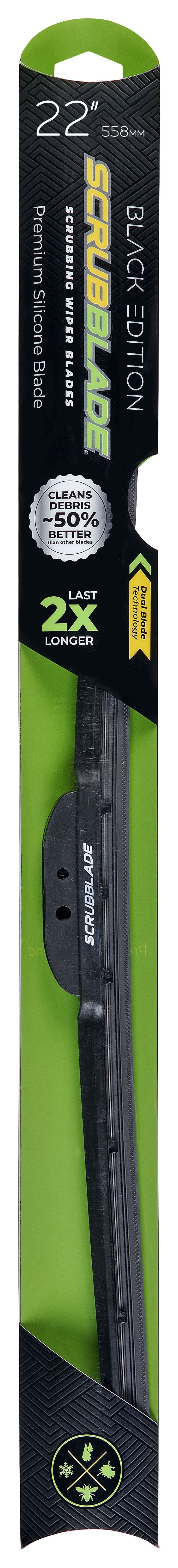 22" 550mm Scrubblade Black Edition Silicone Wiper Blade