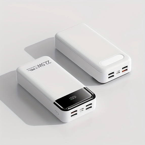 22.5W Fast Charging 60000mAh Power Bank with LED Display, Portable Charger for Android Phones, Outdoor Camping Emergency Power Supply