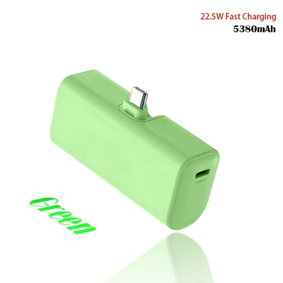 22.5W Fast Charging, Mini Portable Power Bank, USB-C Mobile Power Bank, Universal Compatibility, USB Type-C Dual Power Mode, Rechargeable Lithium Polymer Battery,