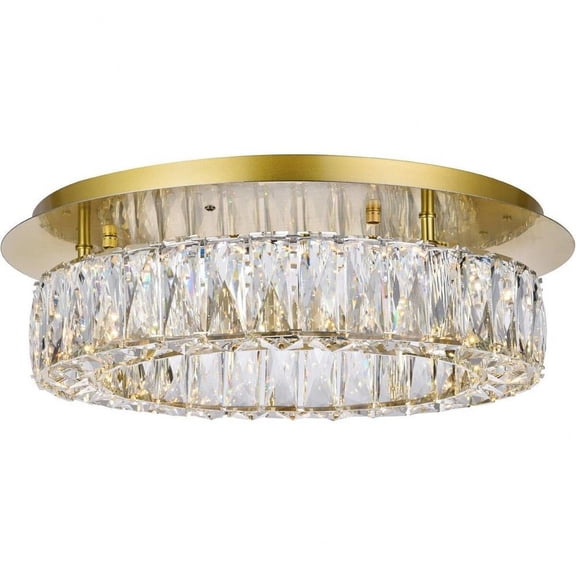 22.5W Led Flush Mount in Contemporary Style-5.1 inches Tall and 17.7 inches Wide Bailey Street Home 390-Bel-5048010