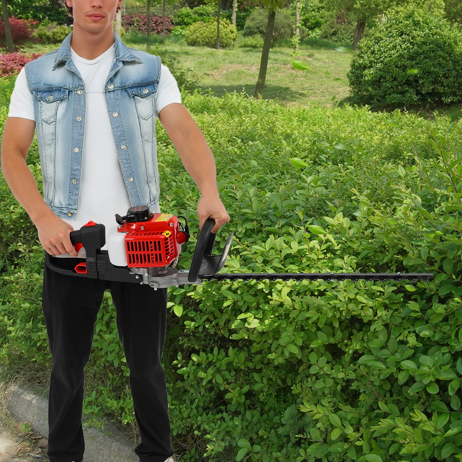 22.5cc Petrol Hedge Trimmer Lightweight Engine Garden Brush Cutter 9000r/min