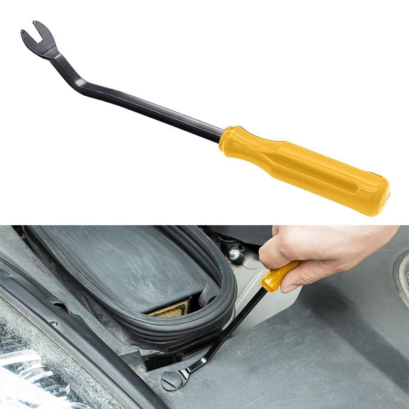 22.5cm Car Trim Removal Tool Plastic + Iron Trim Removal Level Pry Tools Door Panel Audio Terminal Fastener Driver