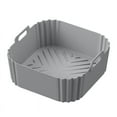 thumbnail image 1 of 22.5cm Silicone Air Fryer Liners Reusable Non-Stick Basket, 1 of 9