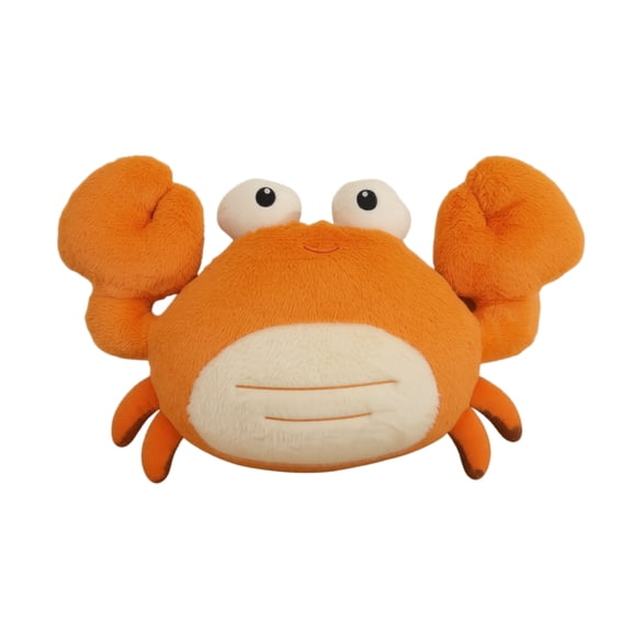 22.5in Crab Plush Toy, Soft Stuffed Sea Creature Figure, Comfortable Decorative Cushion, Large Crustacean Doll for Home Decor, Cuddly Beach Gift, Orange