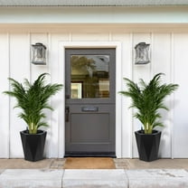 22.5inch Tall Planters Set of 2, Self Watering Planter with Water Level Monitor, Large Plastic Flower Pot with Inner Bucket and for Patio, Porch, Living Room