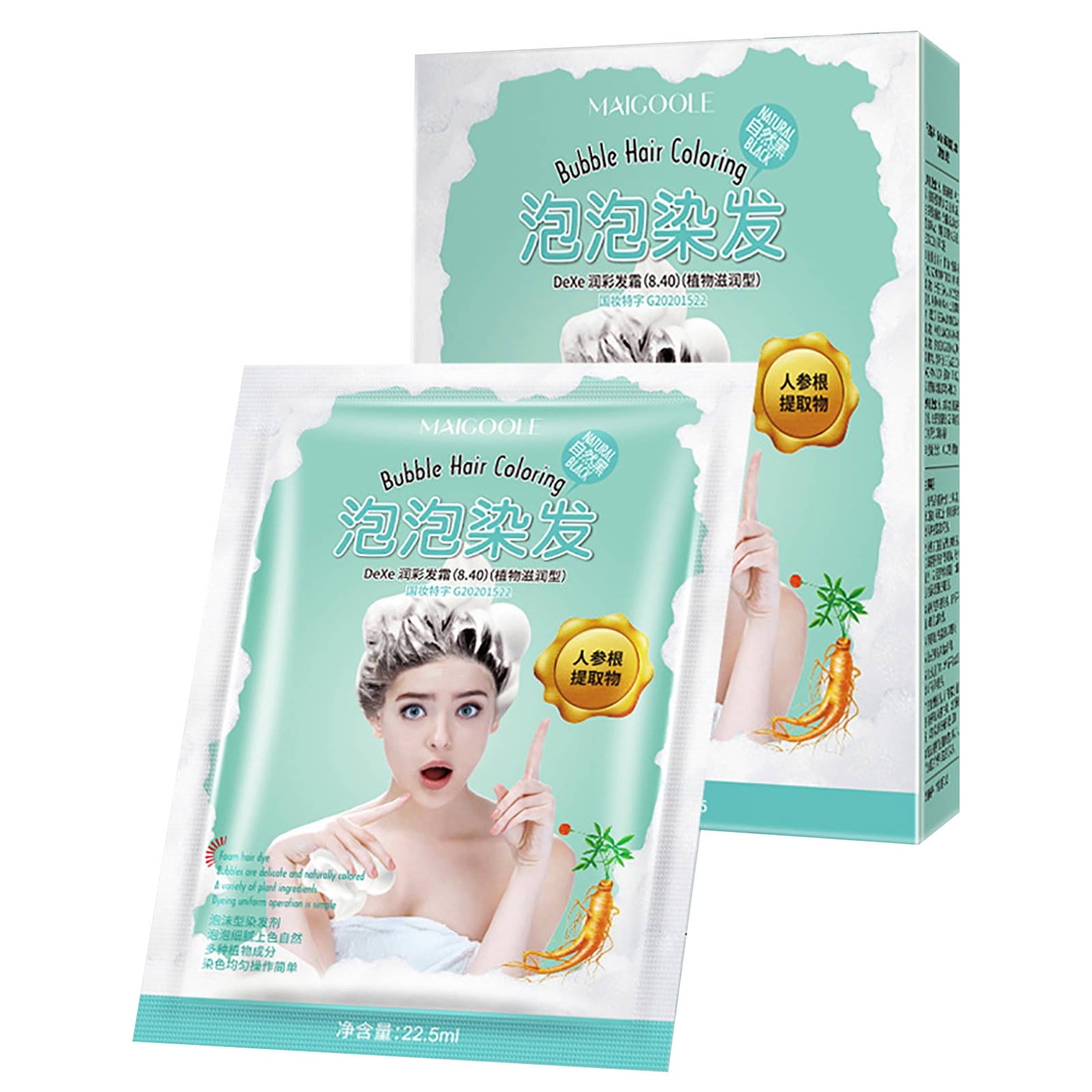 22.5ml Bubble Hair Plant Lazy Quick Hair Cover White Hair Whitening