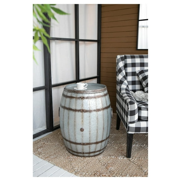 22.5x22.5x26" Drum Side Table