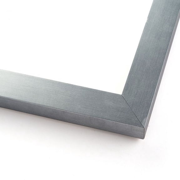 22.5x34.5 - 22.5 x 34.5 Stainless Steel Silver Solid Wood Frame with UV Framer's Acrylic & Foam