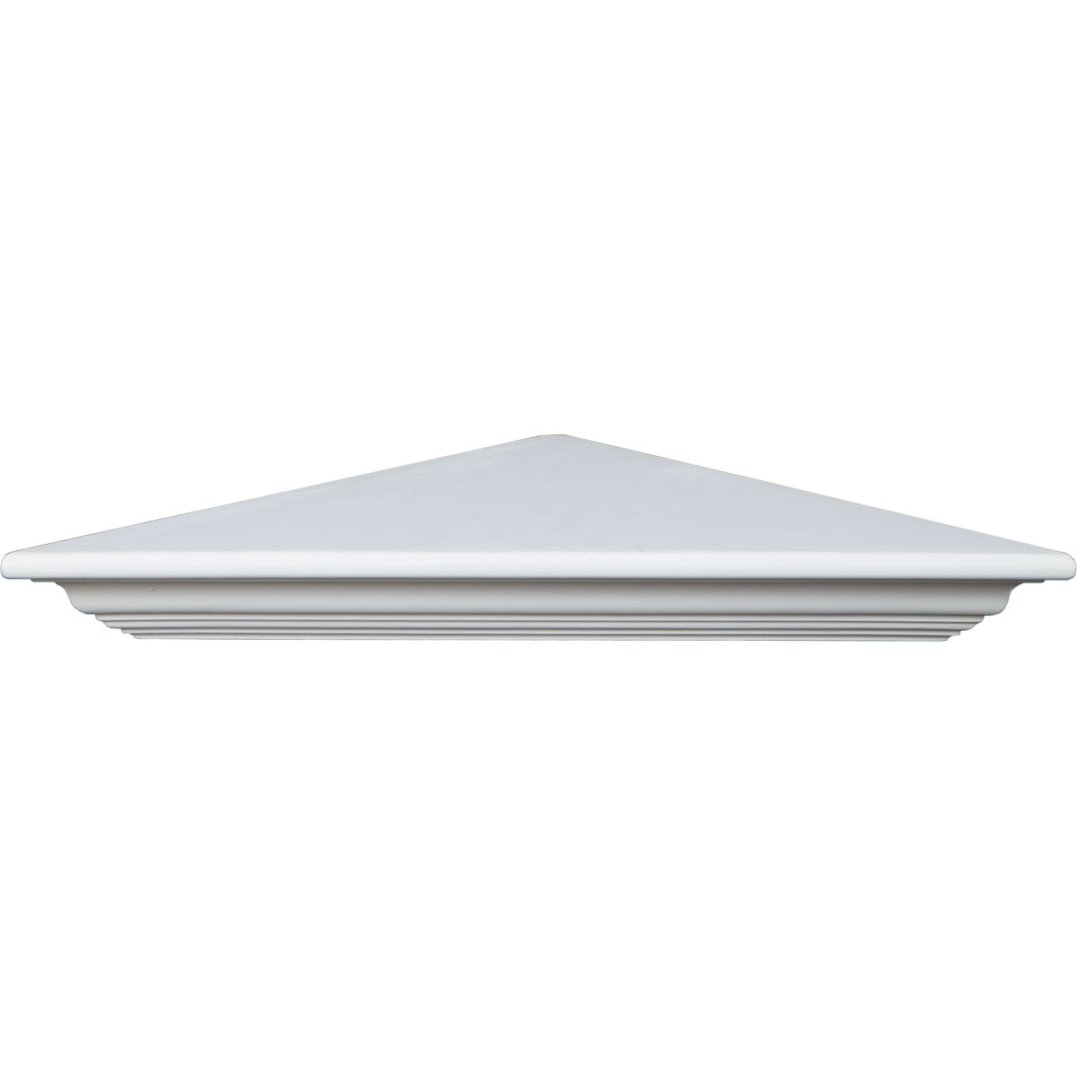 22.875'' White Classic Urethane Corner Shelf
