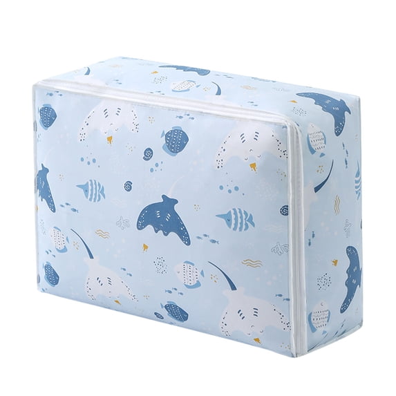 22.8×15.8 Inch Waterproof Storage Bag - Foldable Clothes Organizer for Moving/Camping/Household