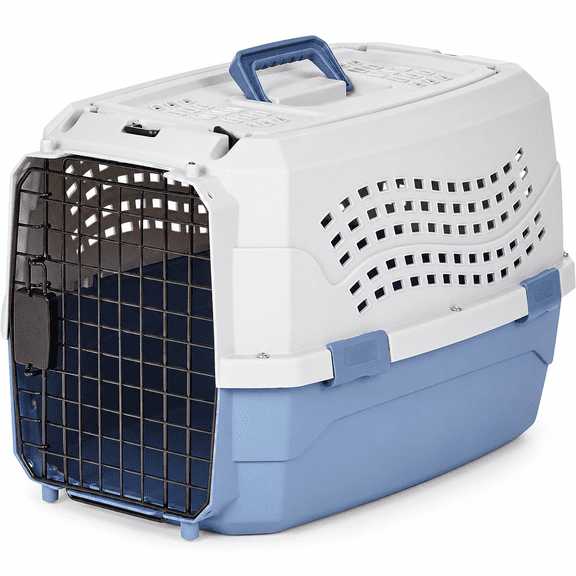22.8 Inch Hard-Sided Pet Travel Carrier, 2 Door Top Load Kennel with Ventilation and Carry Handle for Cats and Small Dogs