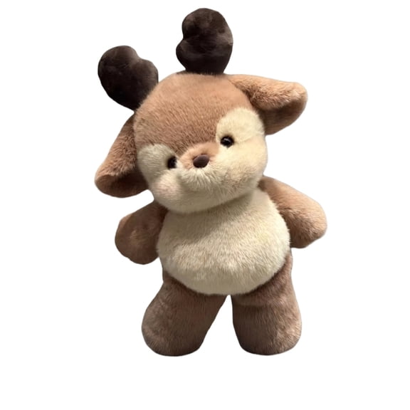 22.8in Soft Stuffed Animal Deer Plush Toy, Adorable Forest Creature Hugging Pillow, Cuddly Wildlife Decoration, Perfect for Bedroom Decor, A