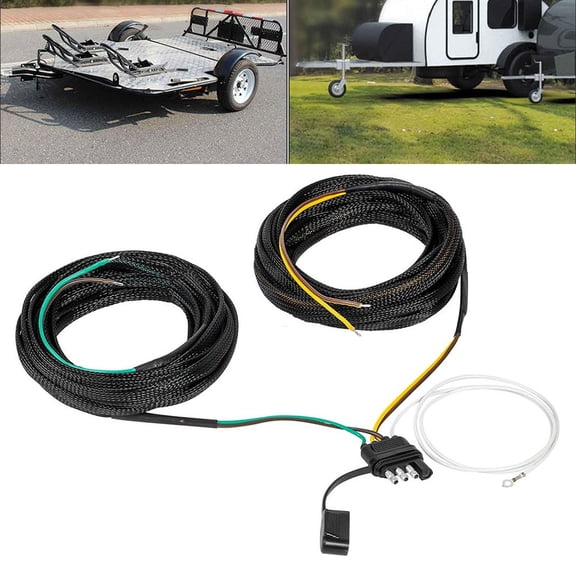 22.9FT 4 Pin Trailer Wiring Harness Kit for Boat and Utility Trailers
