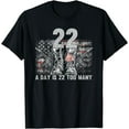 thumbnail image 1 of 22 A Day Is 22 Too Many Veteran Lives Matter Help Veterans T-Shirt, 1 of 3