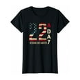 thumbnail image 1 of 22 A Day- Veteran Suicide Awareness Summer Casual Cotton T-Shirt, 1 of 6