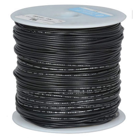 22 AWG Black Stranded Tinned-Copper Hook-Up Wire 500 Feet