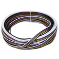 thumbnail image 1 of 22 AWG Flat Ribbon Wire, LED Extension Cable 6 Pin, 40Ft/12M Long 1.7mm Dia 6 Color Stranded Tinned Copper, 1 of 6