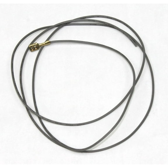 22 AWG stranded button hook up wire with .187 quick connect, 3 feet Gray, Jamma