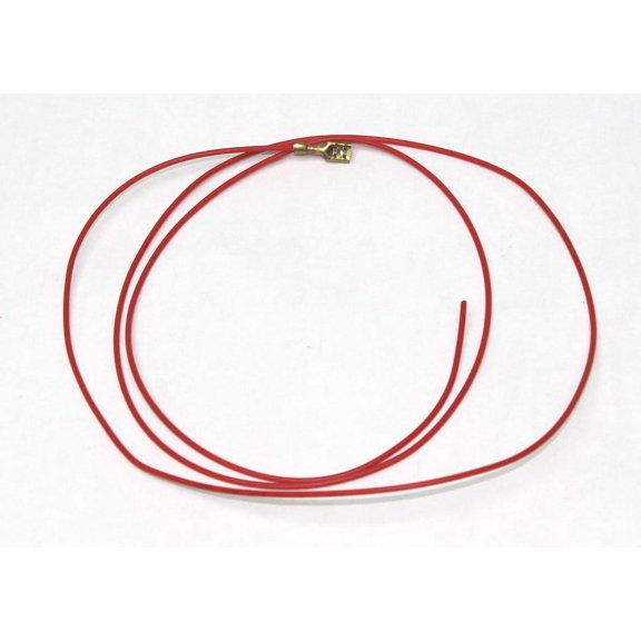 22 AWG stranded hook up wire with .187 quick connect, 3 feet, Red