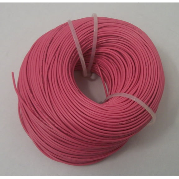 22 AWG tinned copper stranded hook up wire, 328 feet per Pink UL1007