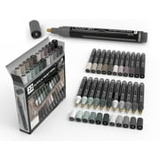22 Acrylic Paint Pens GRAYS Pro Color Series Set 3mm Medium