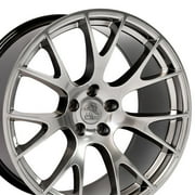 22" Aftermarket Wheel fits GM-Ford-Lincoln-Nissan-Toyota - 4P70 Brushed Black 22x10 Fits select 2004-2023 FORD F150, 1999-2023 CHEVROLET SILVERADO