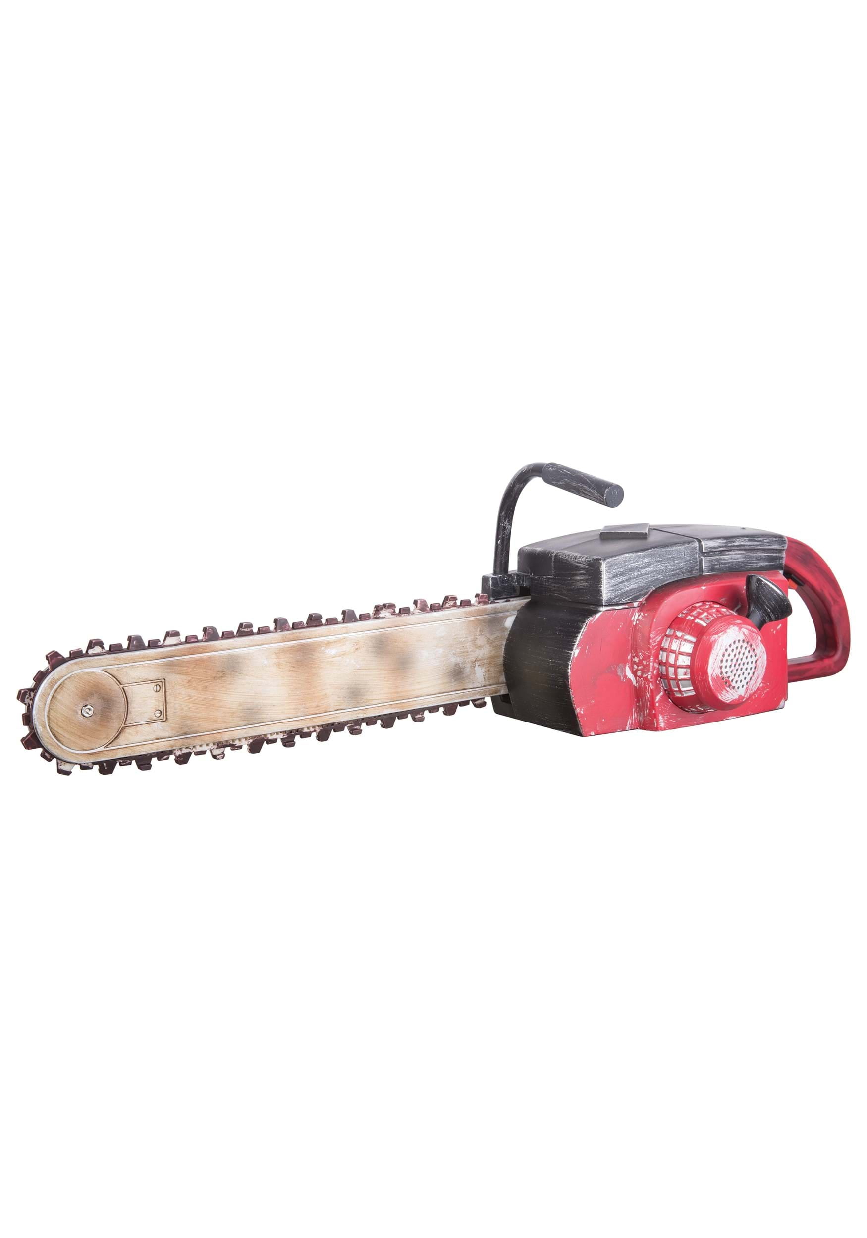 "22"" Animated Chainsaw Halloween Prop, Fake Plastic Decoration for