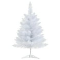 thumbnail image 1 of 22" Artificial White Christmas Tree – Mini Tabletop Xmas Pine Tree with Plastic Stand, Holiday Party Decoration, Indoor & Outdoor Home Decor, Mini Christmas Tree for Seasonal Display, 1 of 7