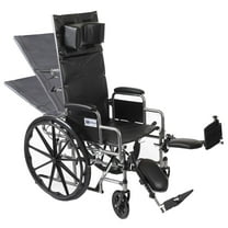 Medacure 22” Bariatric Reclining Wheelchair, High Back, Adjustable Height -450 lb Capacity
