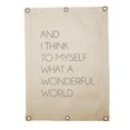 thumbnail image 1 of 22" Beige Rectangular Tapestry with Wonderful World Design, 1 of 2