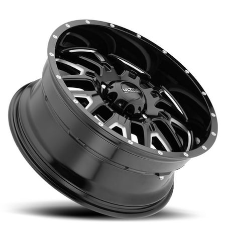22" Black With Natural Accents Hunter 203 Wheel by Ultra Wheel 203-2263BM44
