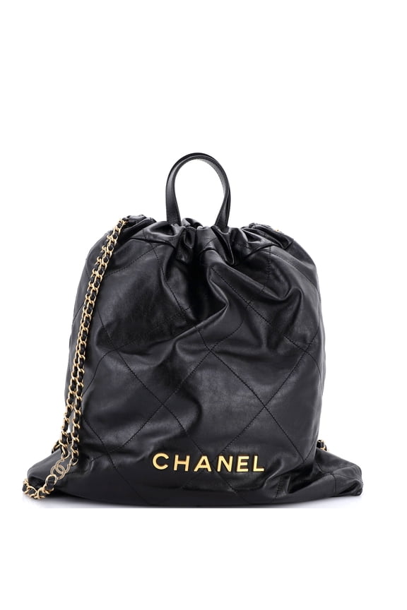 22 Chain Backpack Quilted Calfskin Large By Rebag