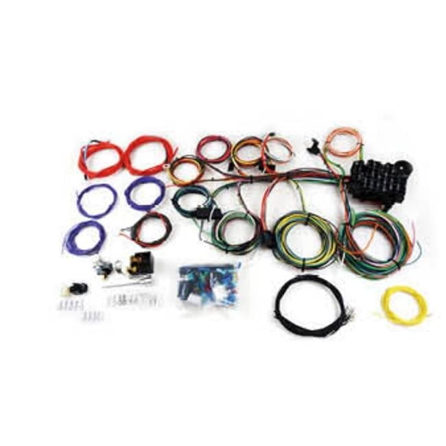 Universal 22-Circuit Automotive Wiring Harness Kit with GXL Insulated Copper Wires